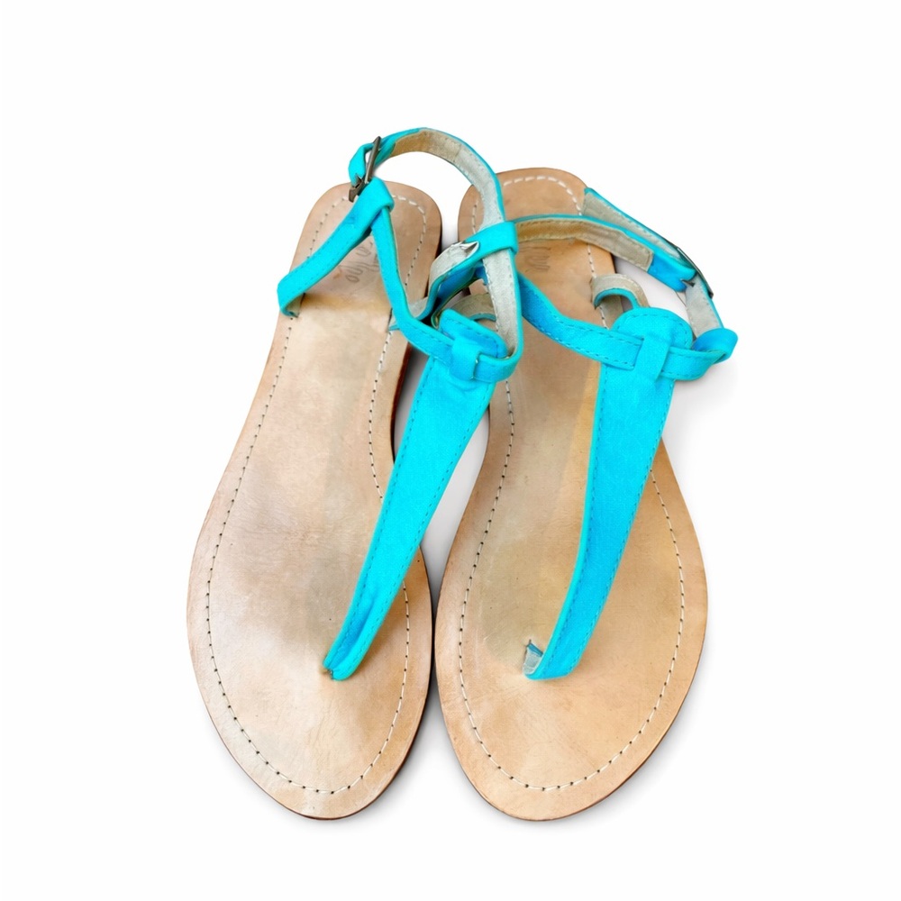 Handmade Turquoise Sandals shoes from Ubud, Bali